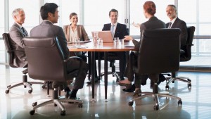 business people in a board room